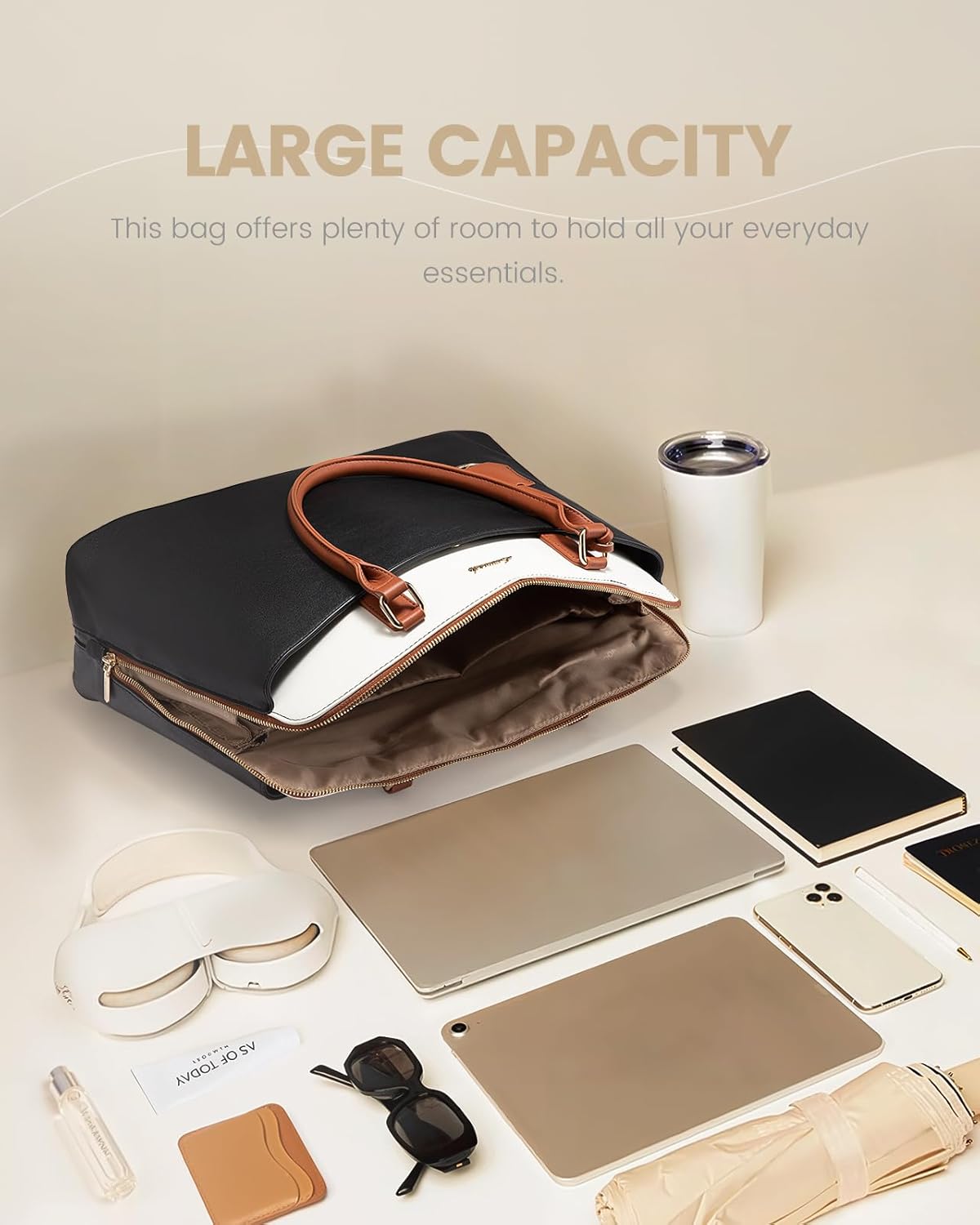 Stylish Laptop Tote Bag, 15.6