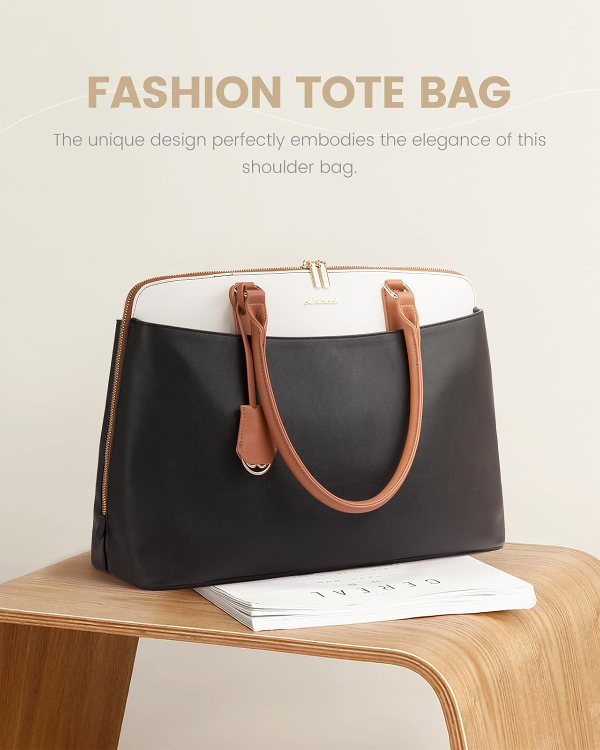 Stylish Laptop Tote Bag, 15.6