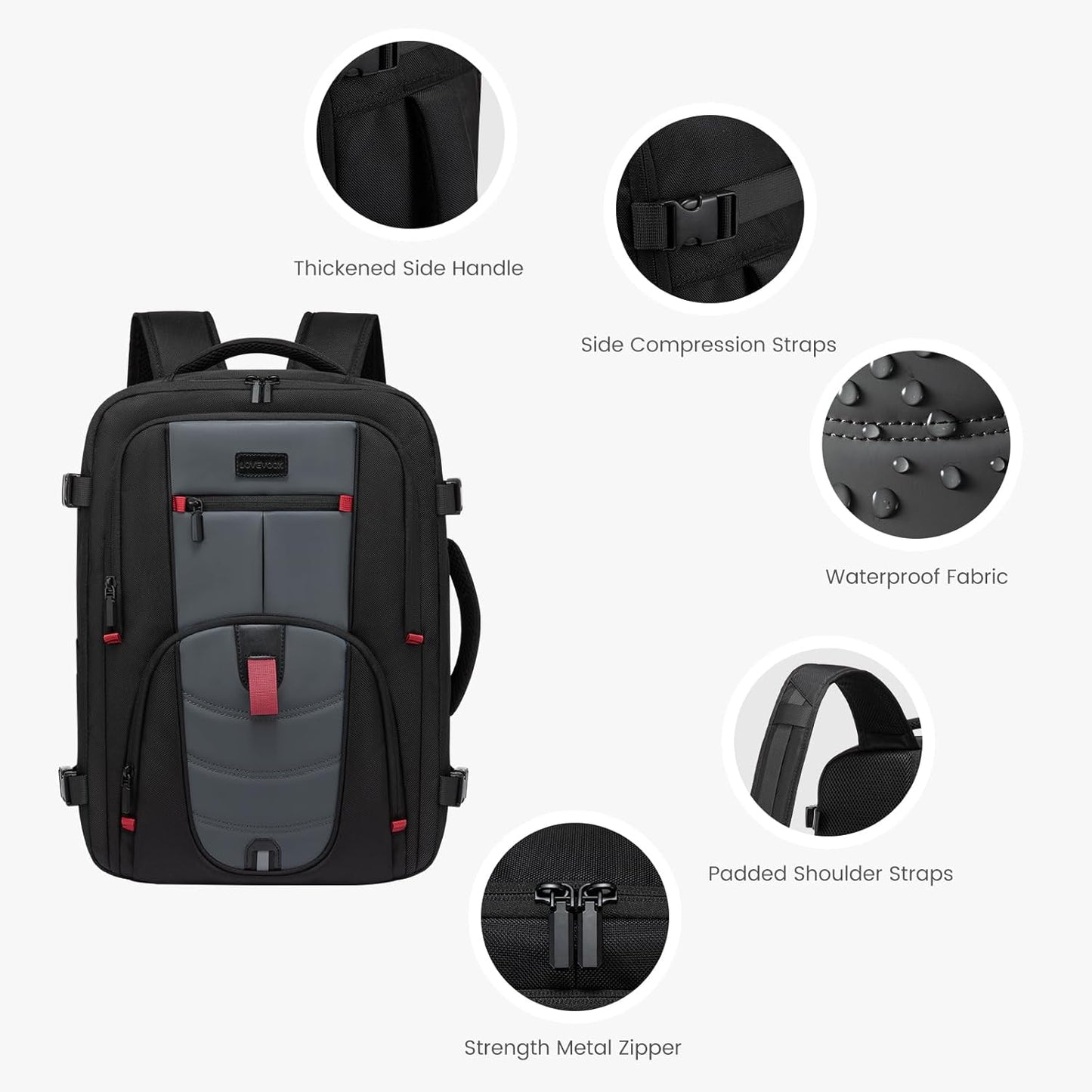 Travel Laptop Backpack, 35L 45L