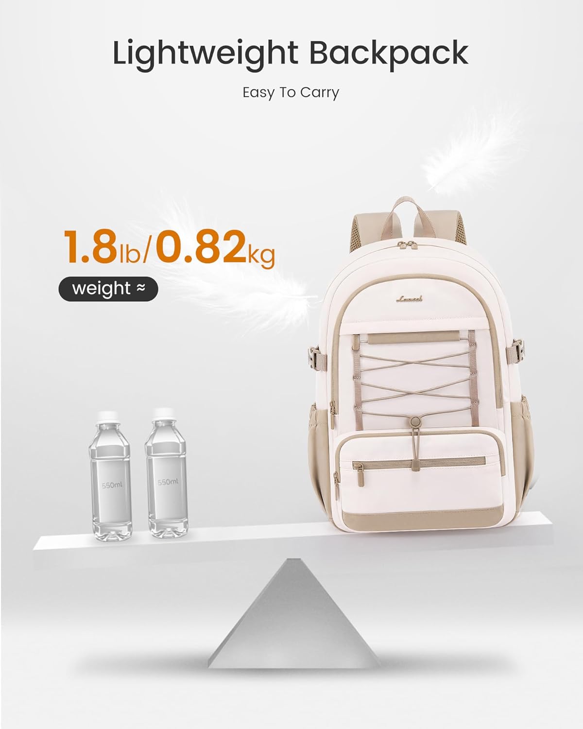 Large Capacity School Backpack, 15.6 17.3, 4400