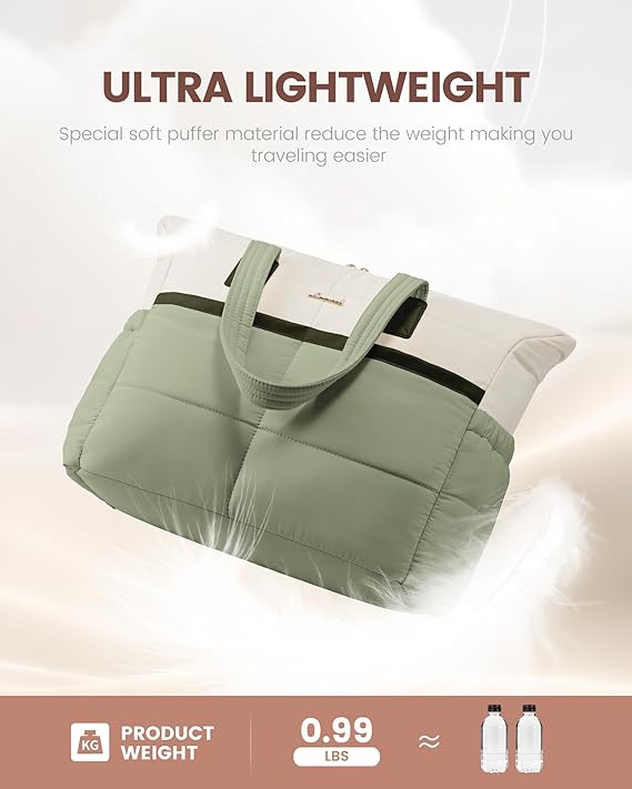 Multi-pocket Puffer Tote Bag, 15.6 17.3 (Only available in the US)