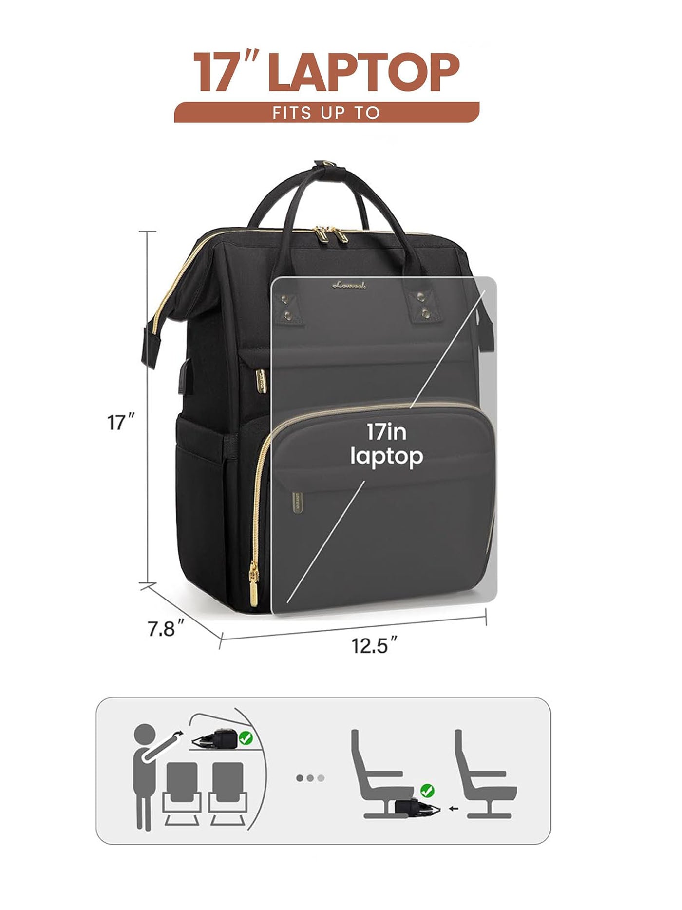 Viola I Laptop Backpack, 14-17