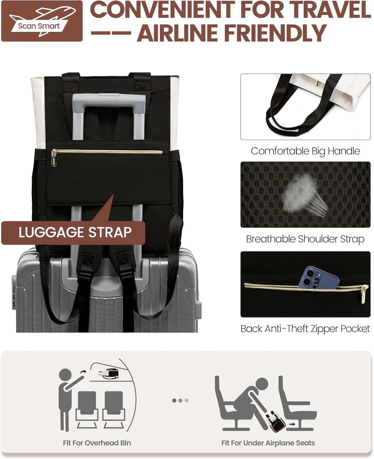 Wide Open Laptop Backpack, 15.6 17.3
