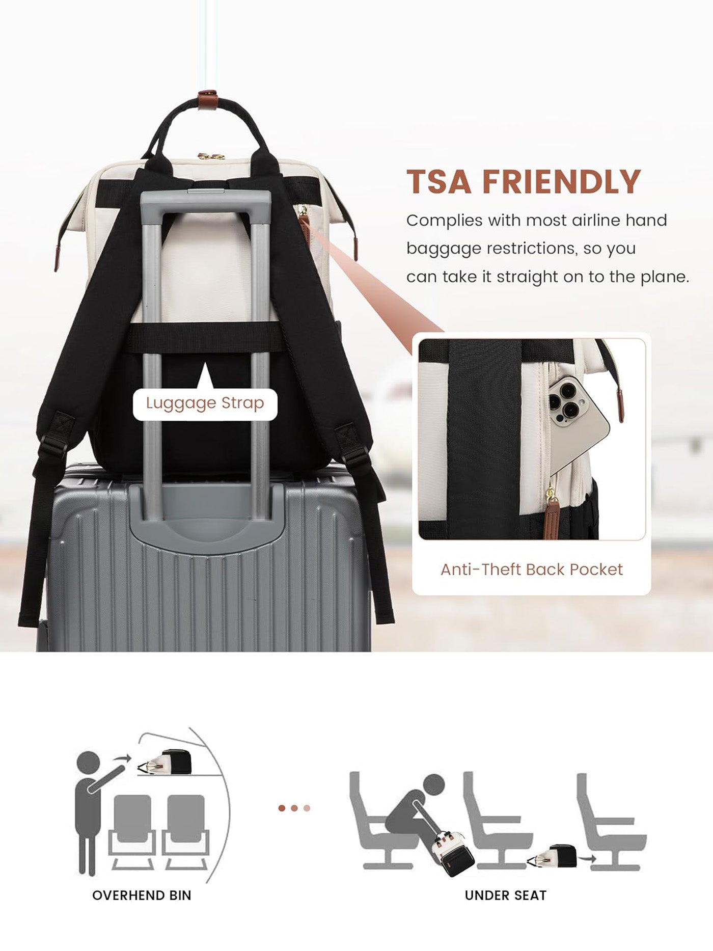 Laptop Backpack, 15.6 17.3
