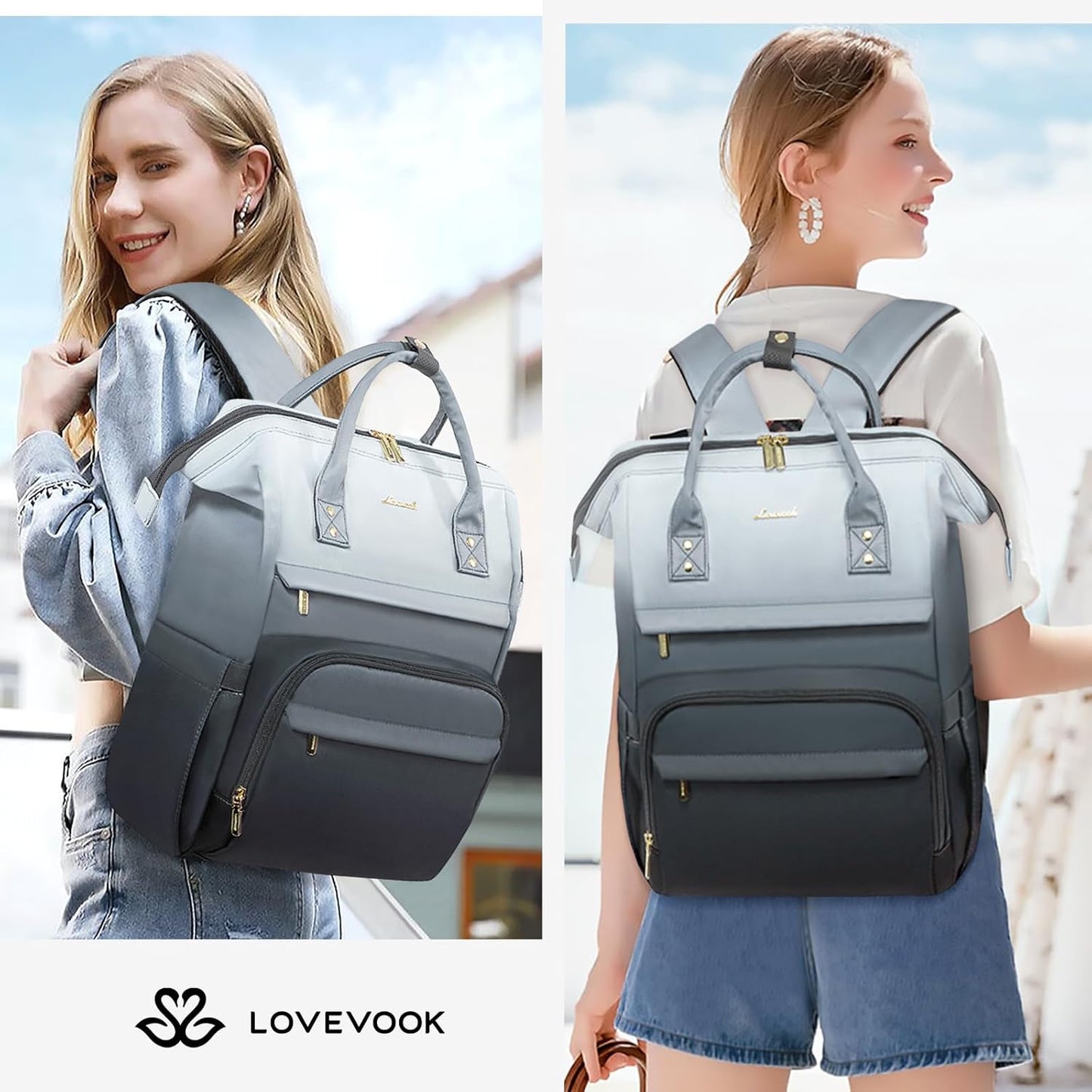 Multicolor Laptop Backpack, 15.6 17.3