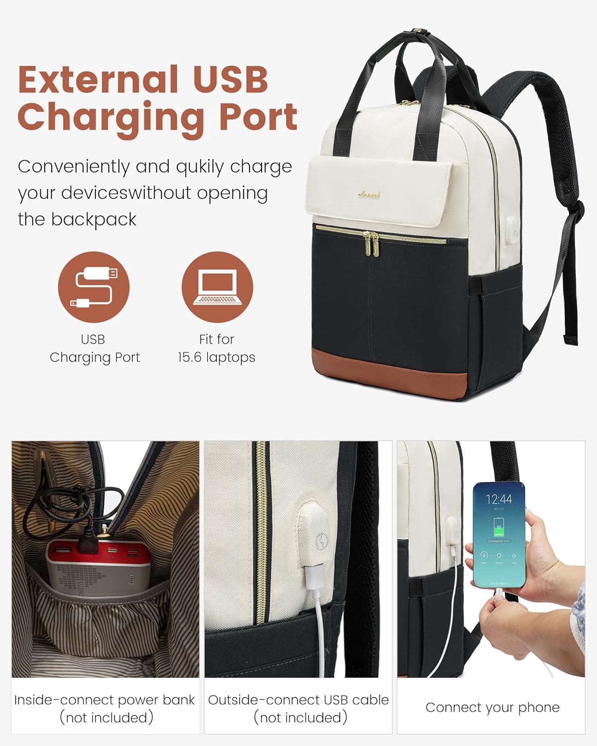 Laptop Backpack with round edge - Urban 3, 15.6 (Not available in the US)