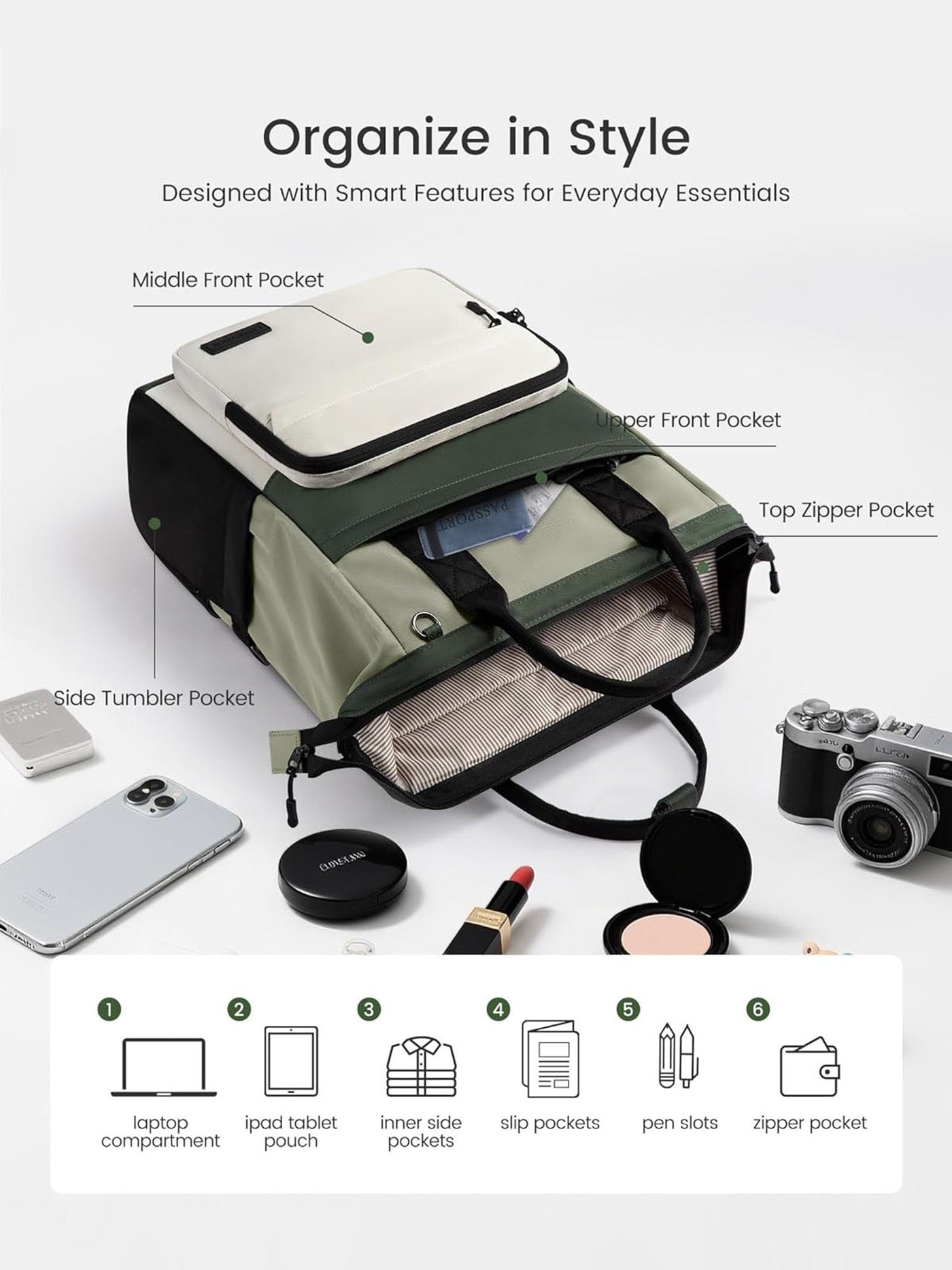 Laptop Backpack for School, 15.6, 5158