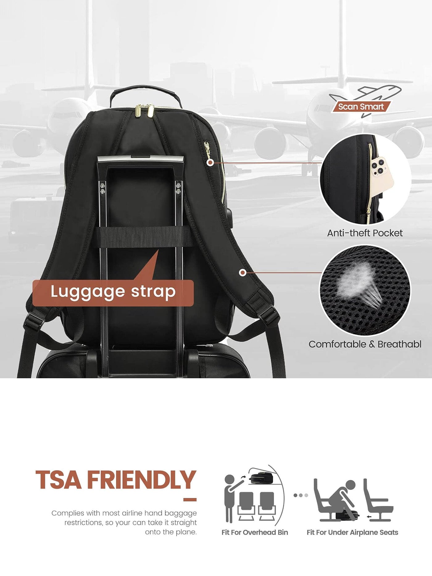 (50% Off? Free?)The V Laptop Backpack, 15.6-17.3(US Only)