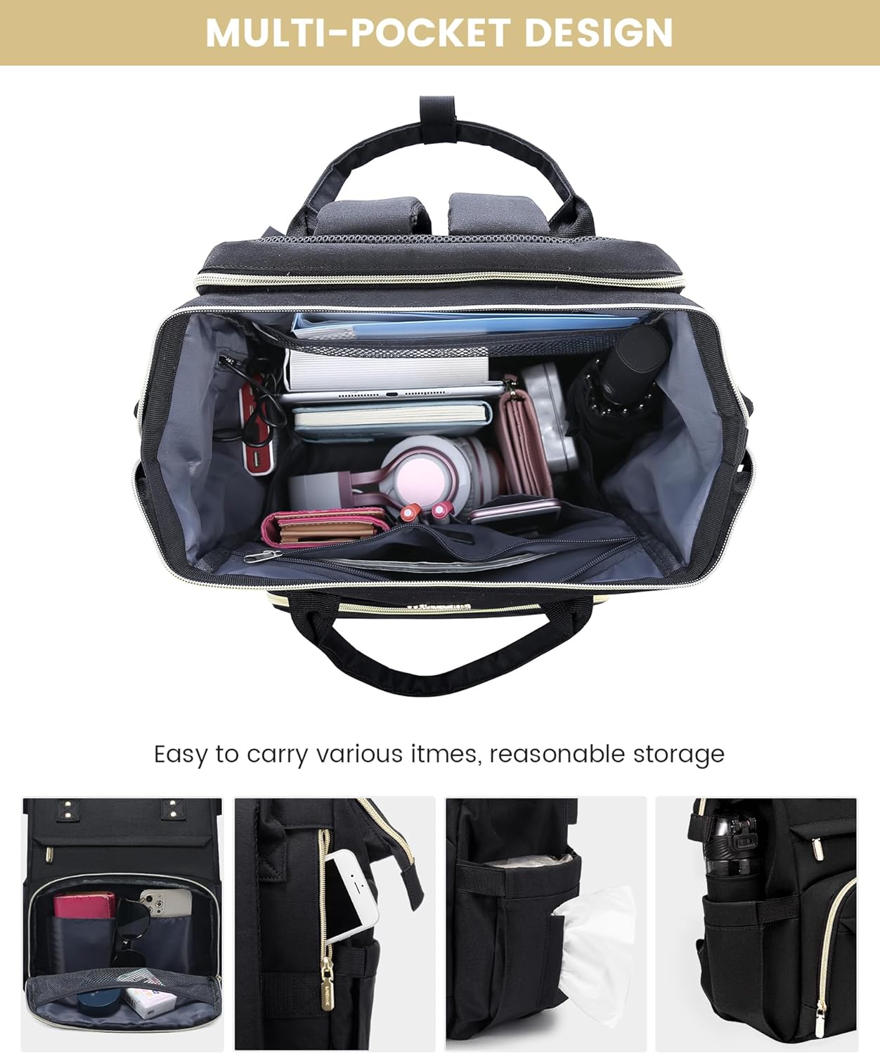 Viola Ⅱ Laptop Backpack with Separate Laptop Compartment, 15.6 17