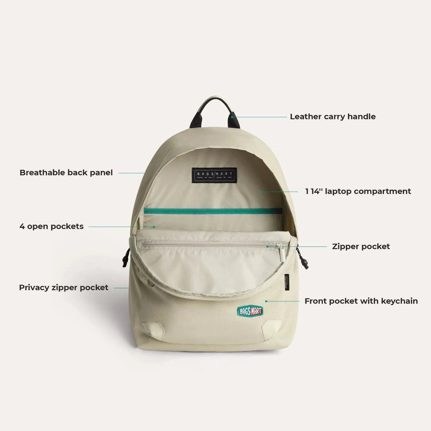 (FREE GIFT)Cordura® Campus Backpack with Laptop Sleeve