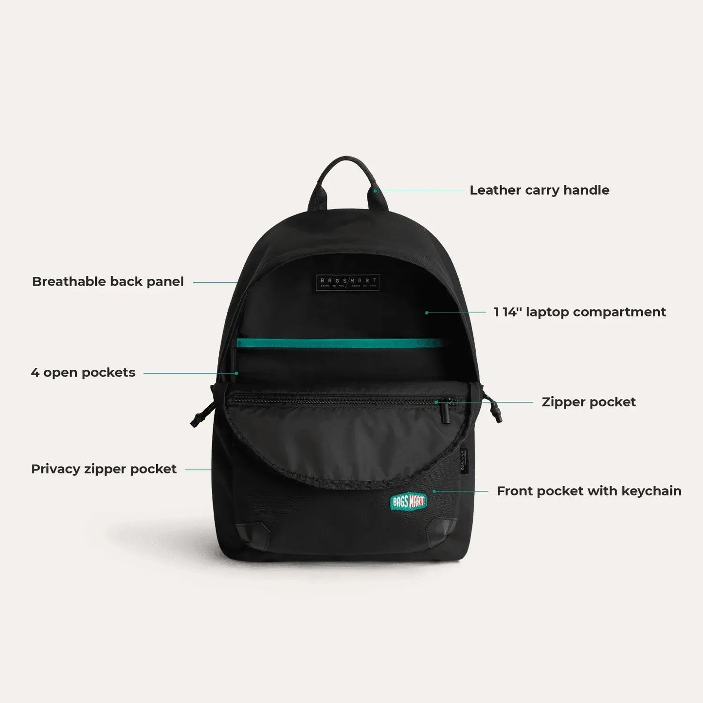 (FREE GIFT)Cordura® Campus Backpack with Laptop Sleeve