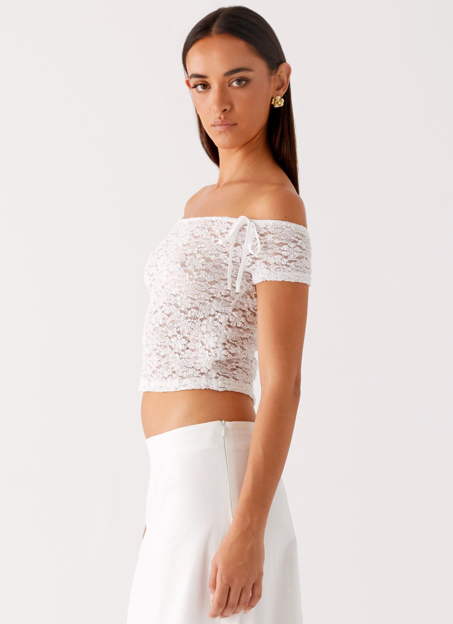 Billie Lace Top - Ivory