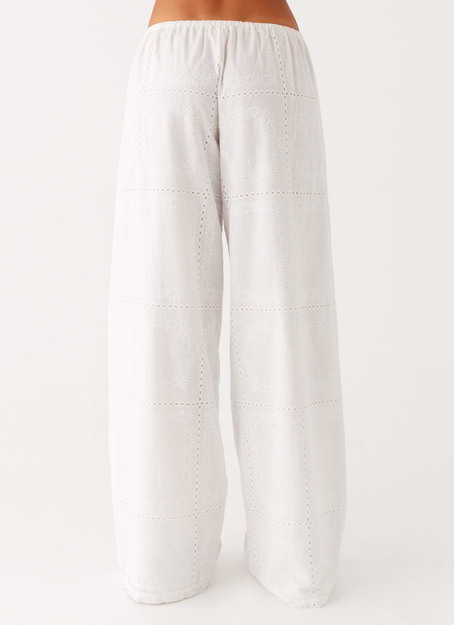 Bille Low Rise Pants - White