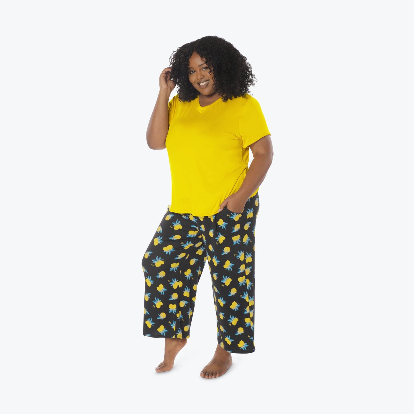 Boomerang Relaxed Tee & Cropped Pants Set