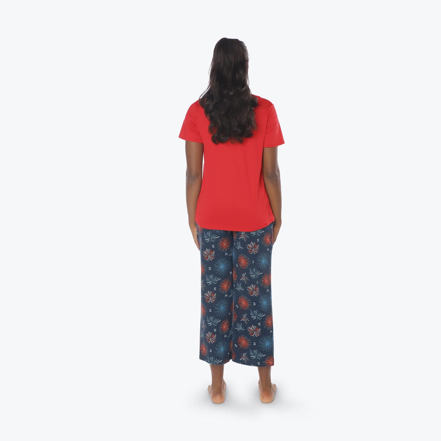 Boomerang Relaxed Tee & Cropped Pants Set