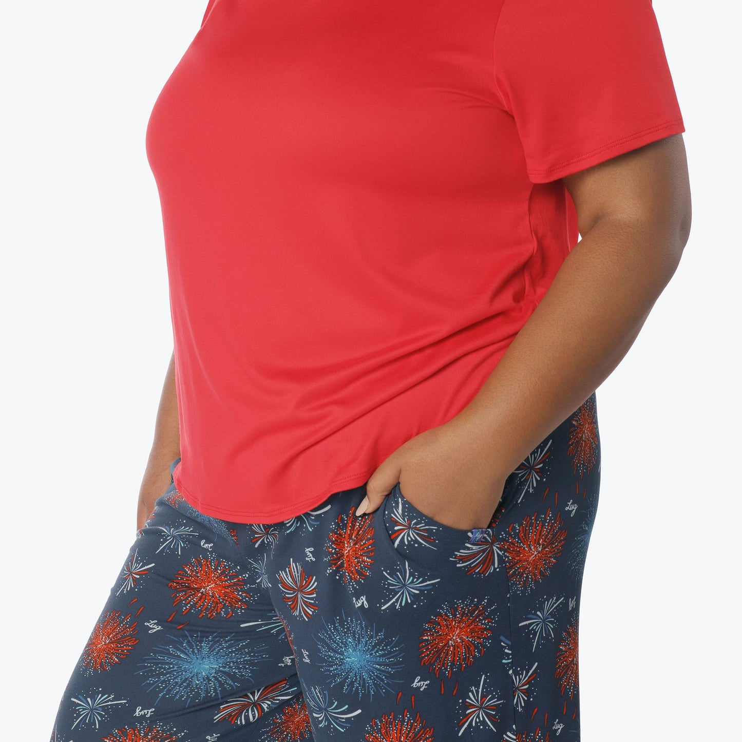 Boomerang Relaxed Tee & Cropped Pants Set