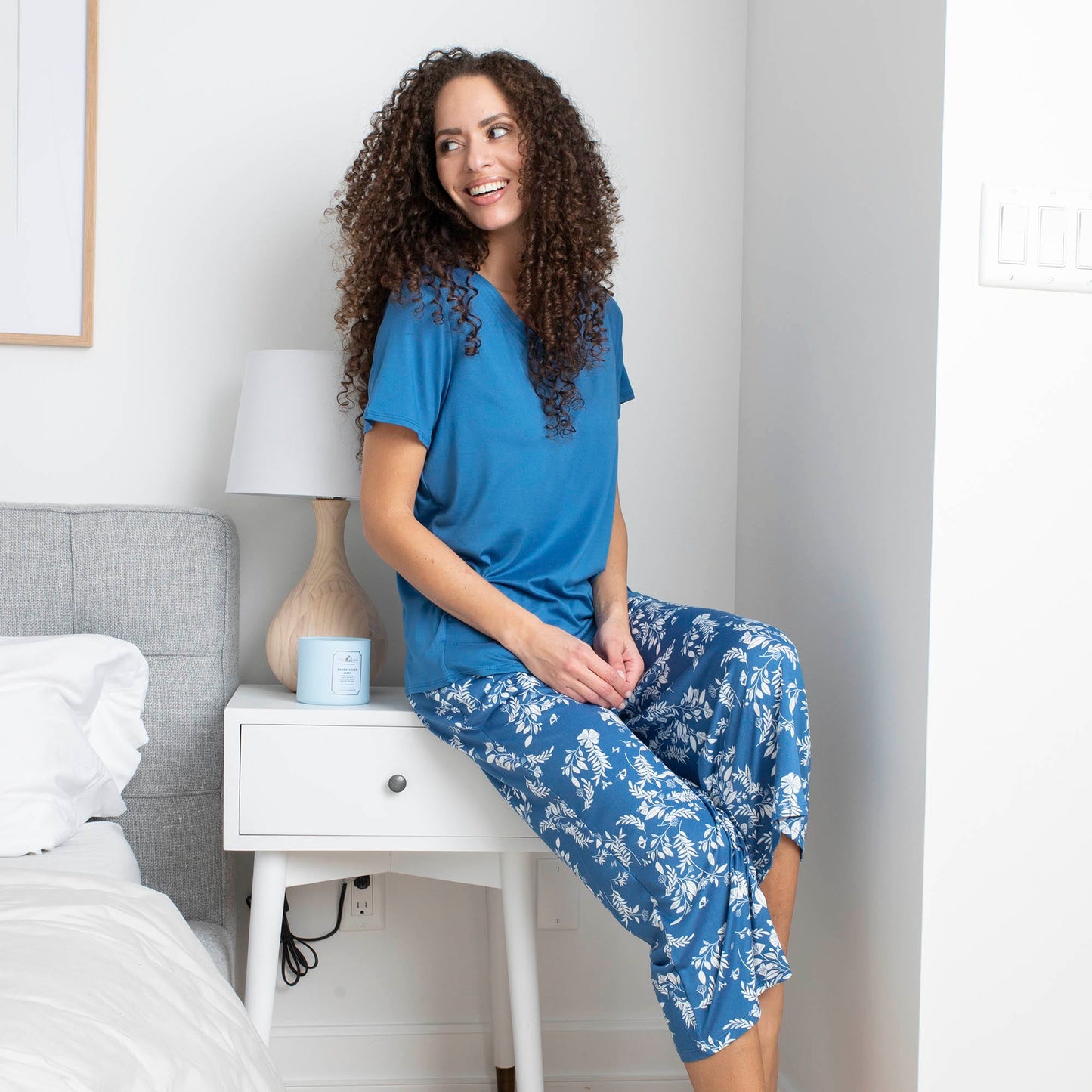 Boomerang Relaxed Tee & Cropped Pants Set