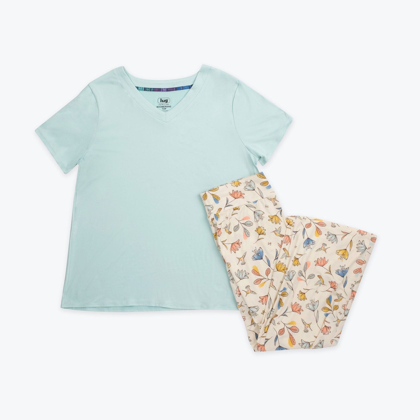 Boomerang Relaxed Tee & Cropped Pants Set