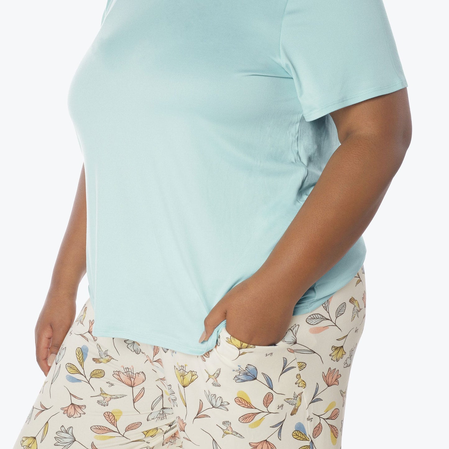 Boomerang Relaxed Tee & Cropped Pants Set