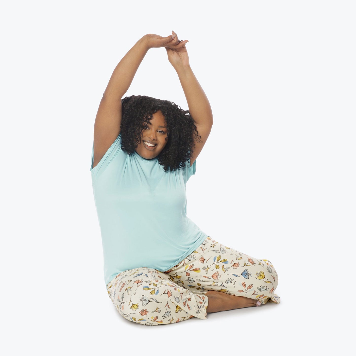 Boomerang Relaxed Tee & Cropped Pants Set