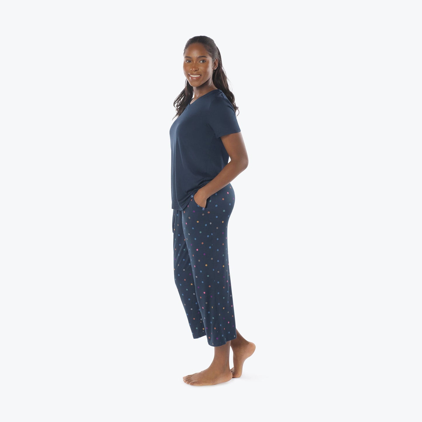 Boomerang Relaxed Tee & Cropped Pants Set