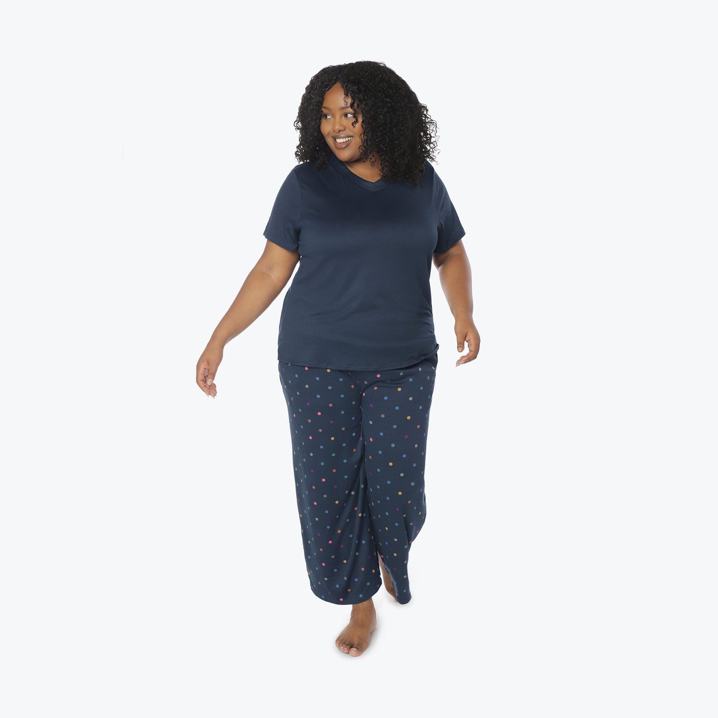 Boomerang Relaxed Tee & Cropped Pants Set