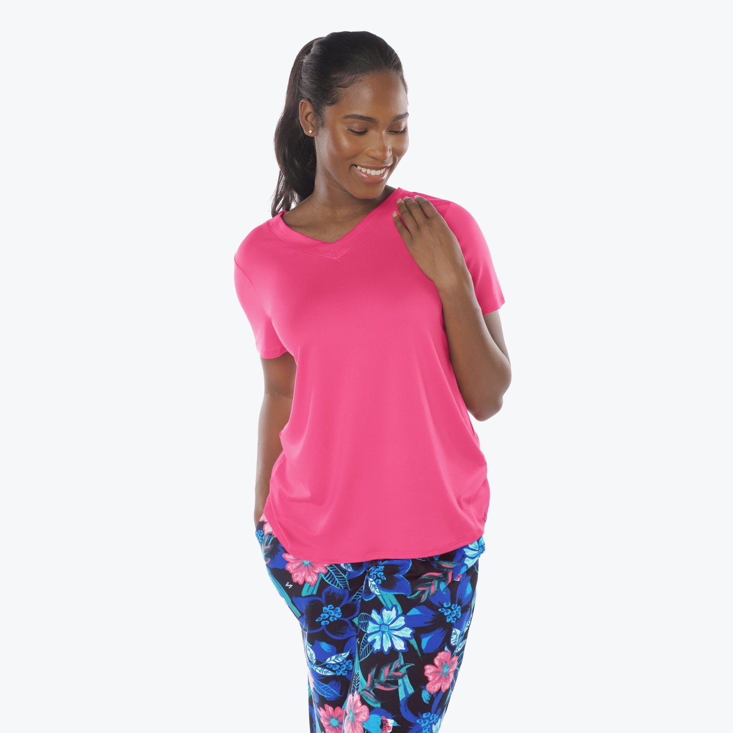 Boomerang Relaxed Tee & Cropped Pants Set