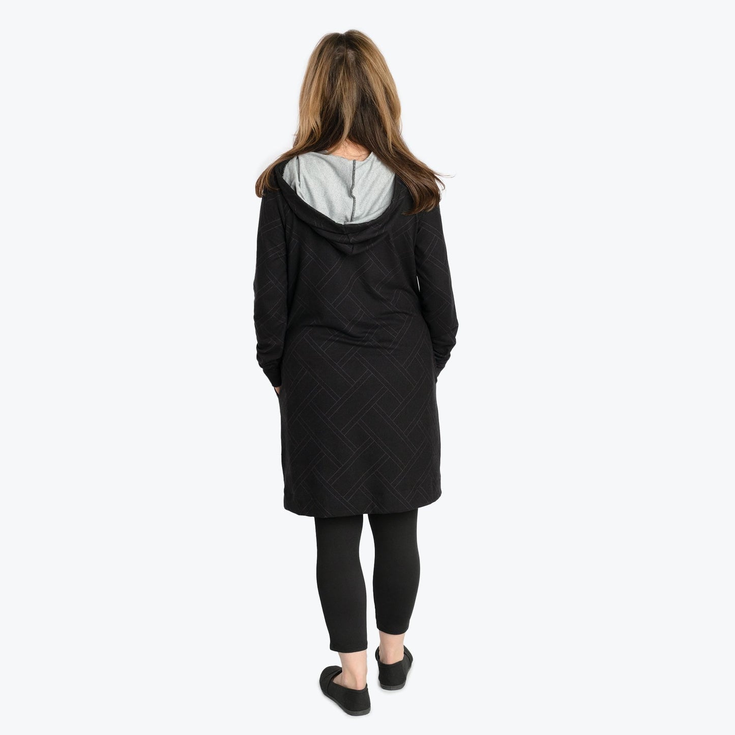Dilly Dally Brushed Sweater Knit Lounge Dress