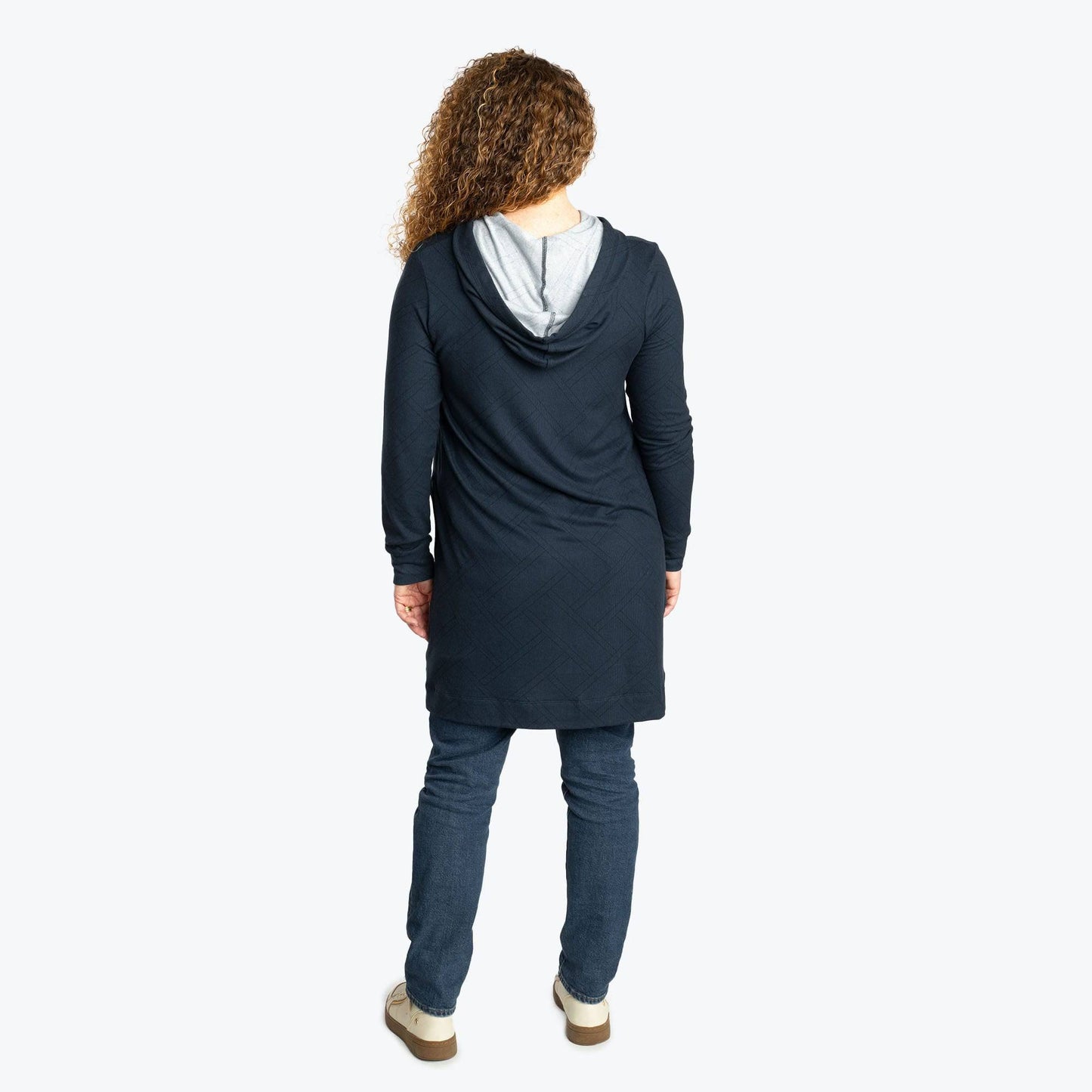 Dilly Dally Brushed Sweater Knit Lounge Dress