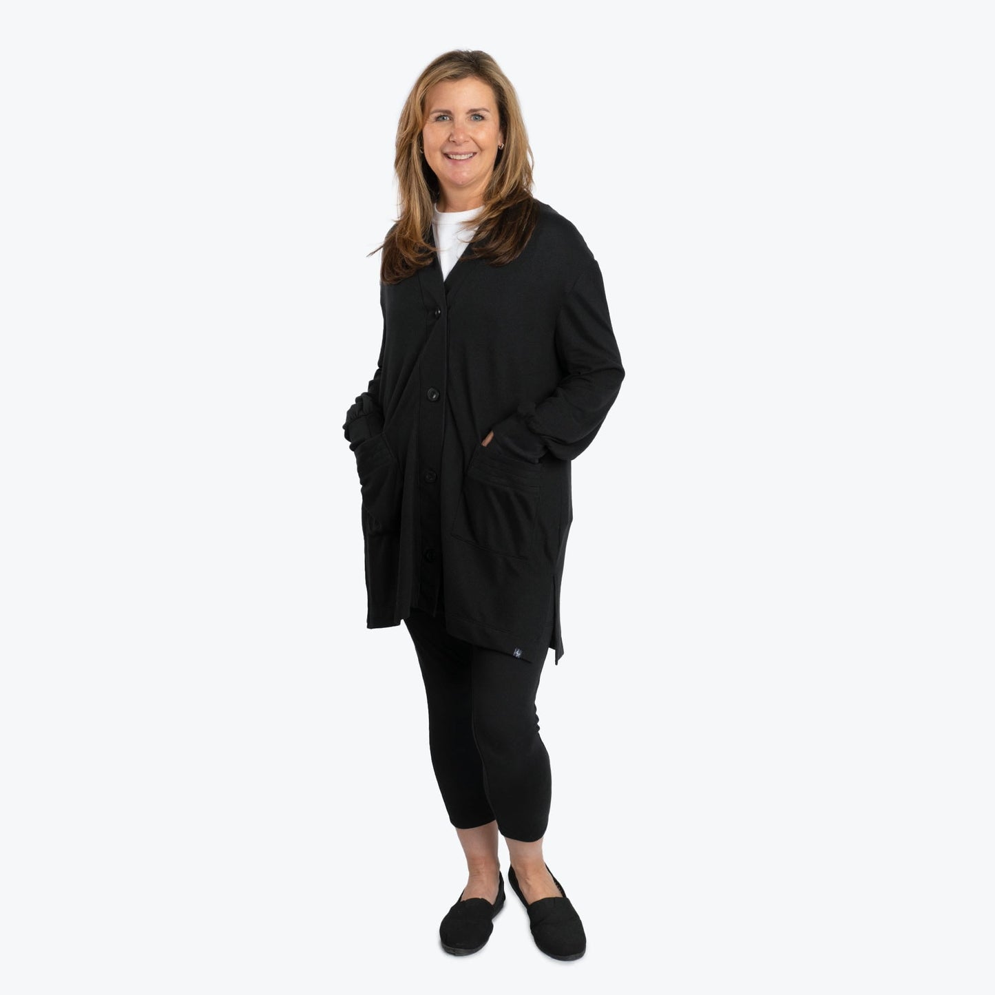 Dolly Brushed Sweater Knit Button Front Cardigan