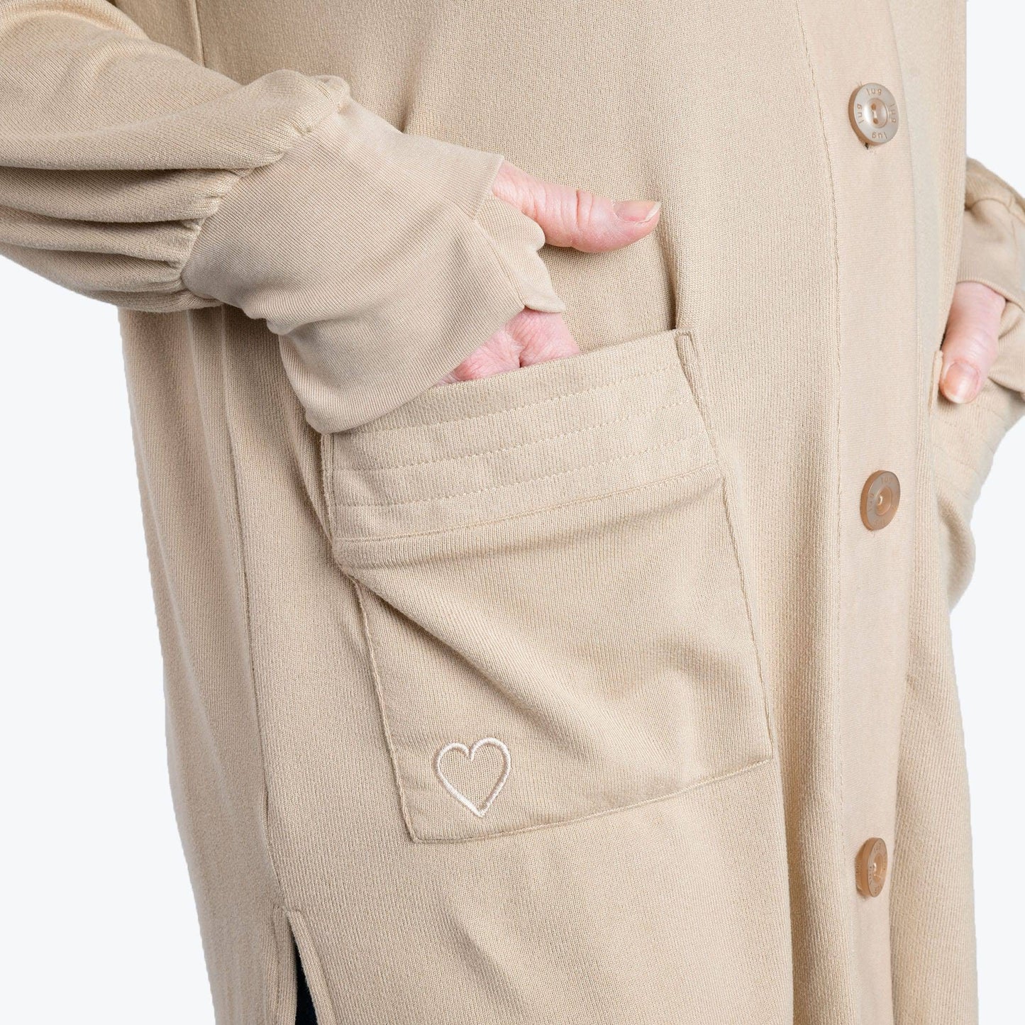Dolly Brushed Sweater Knit Button Front Cardigan
