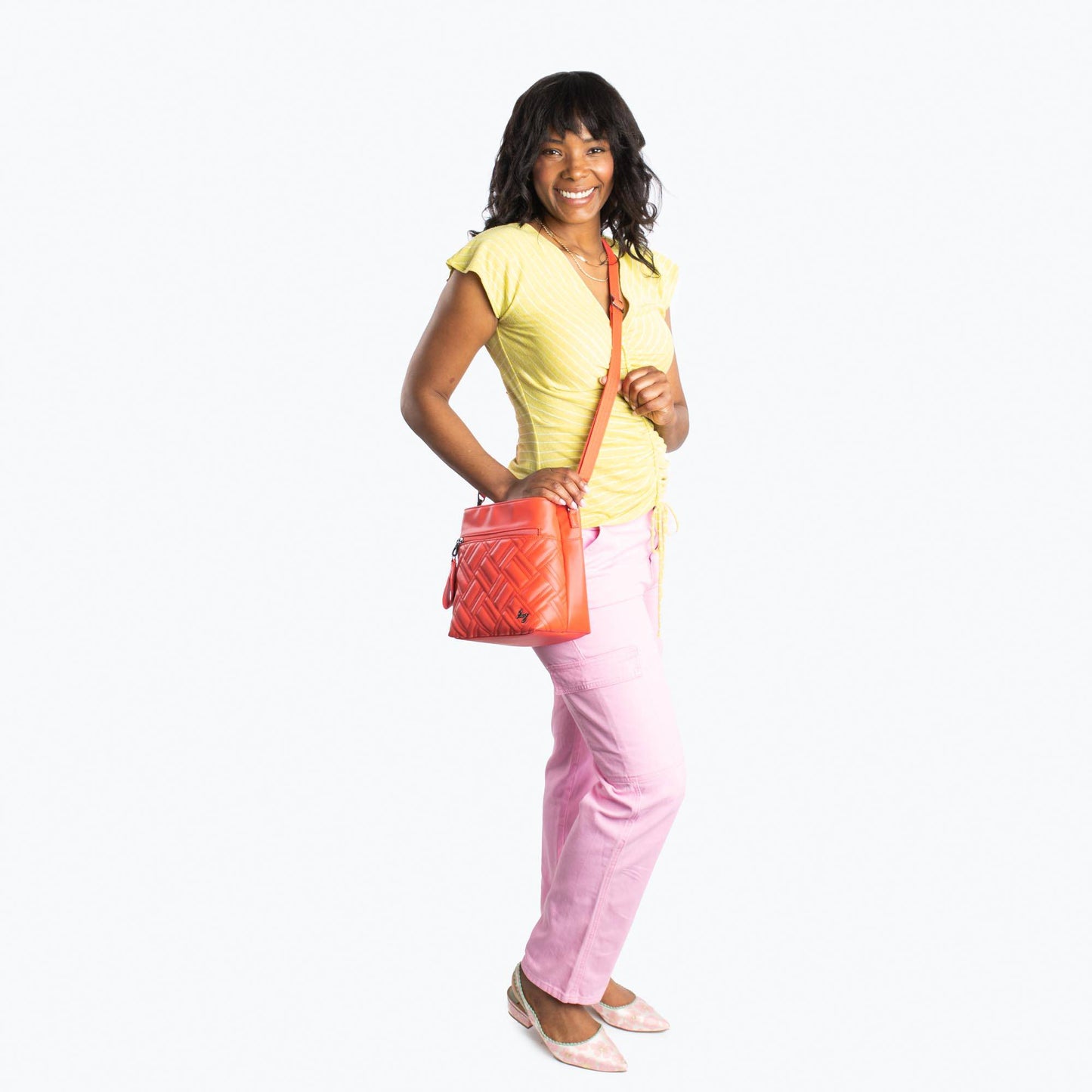 Double Dip Satin Luxe VL Crossbody Bag