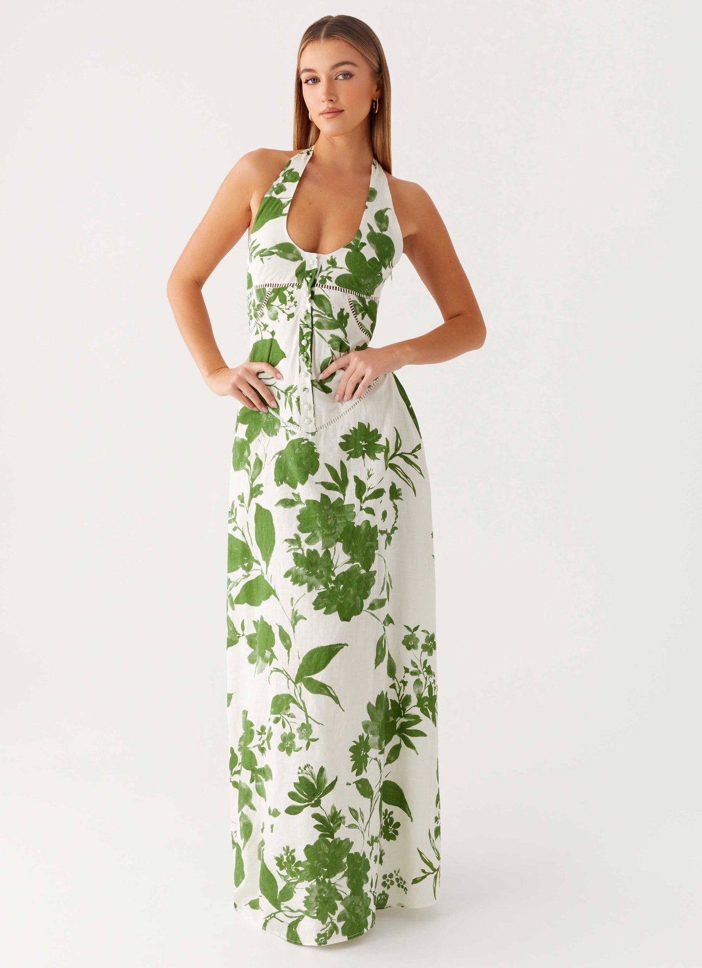Ember Valley Maxi Dress - Verdant Bloom