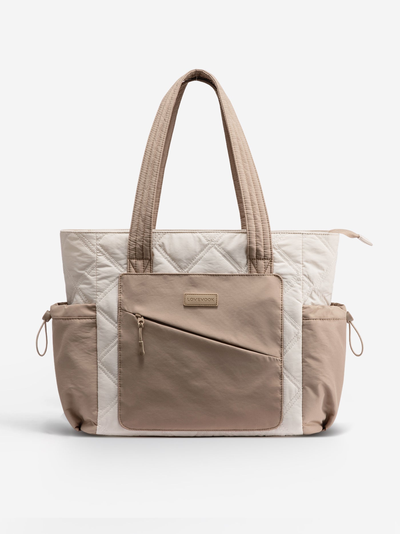 2Pcs Quilted Puffer Tote Bag, 15.6 17.3