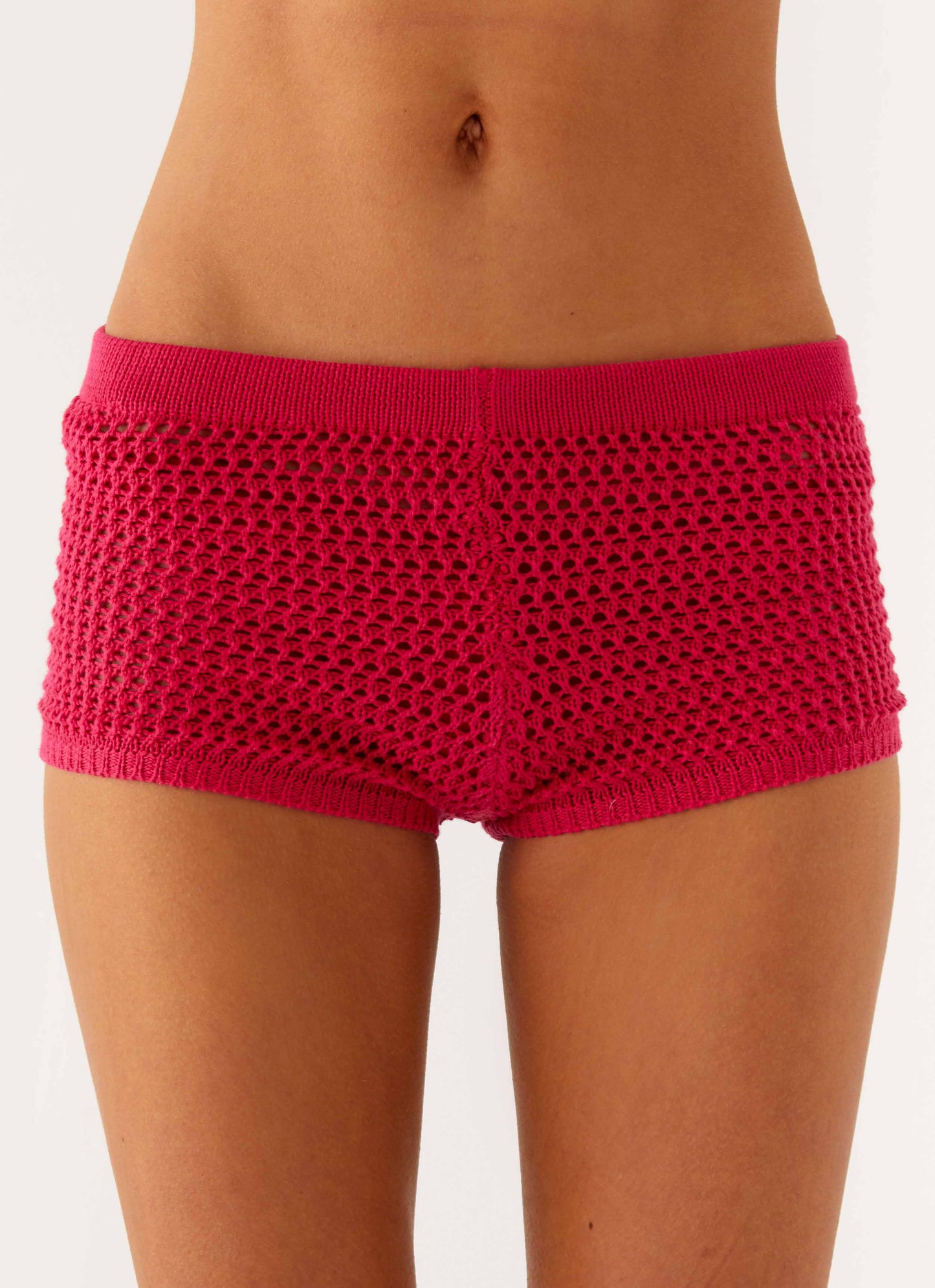 Lukella Chrochet Mini Short - Hot Pink