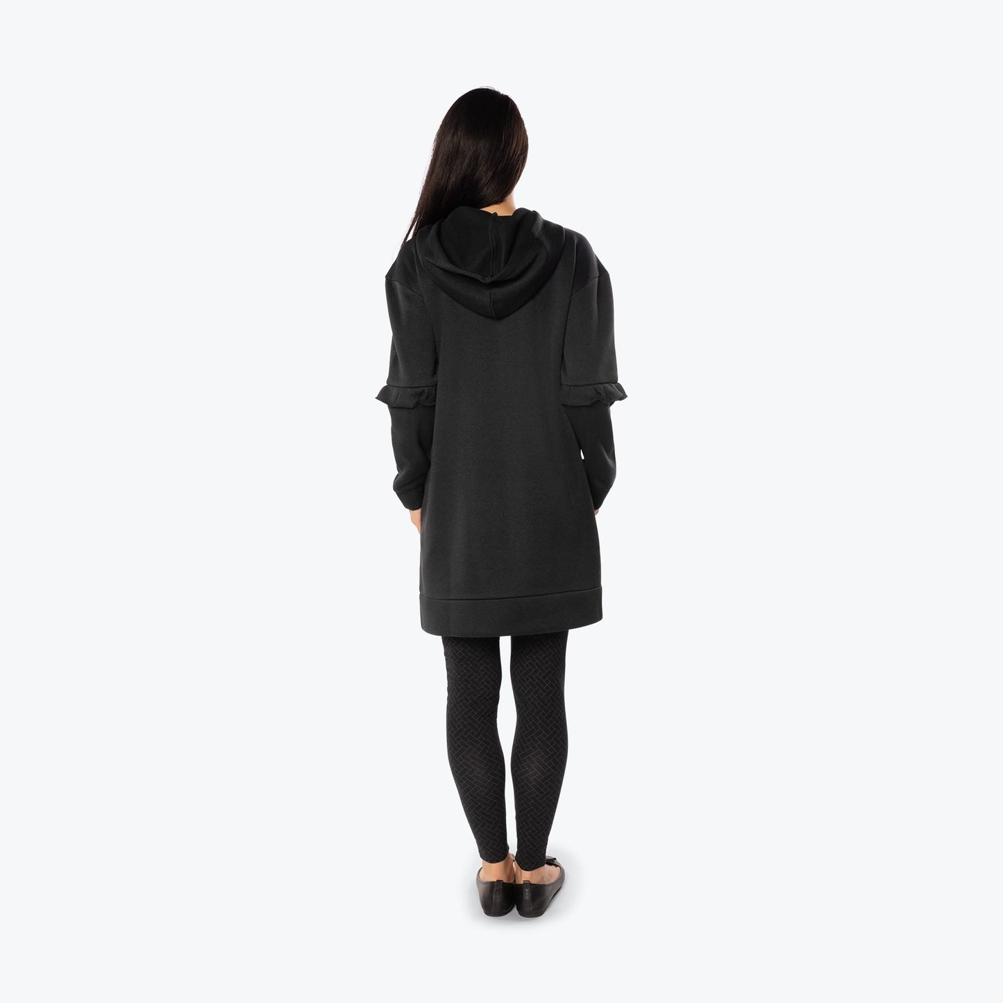 Peekaboo Sweater Fleece Tunic Hoodie