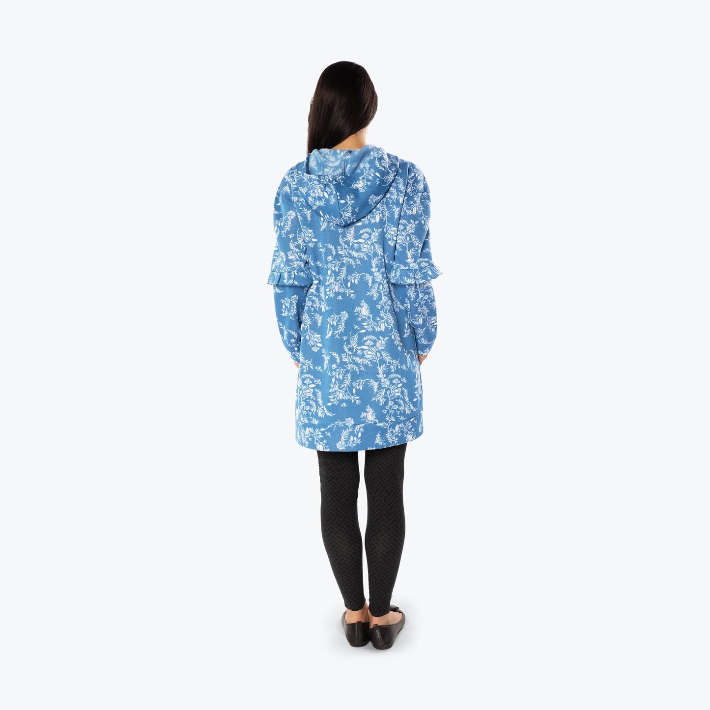 Peekaboo Sweater Fleece Tunic Hoodie