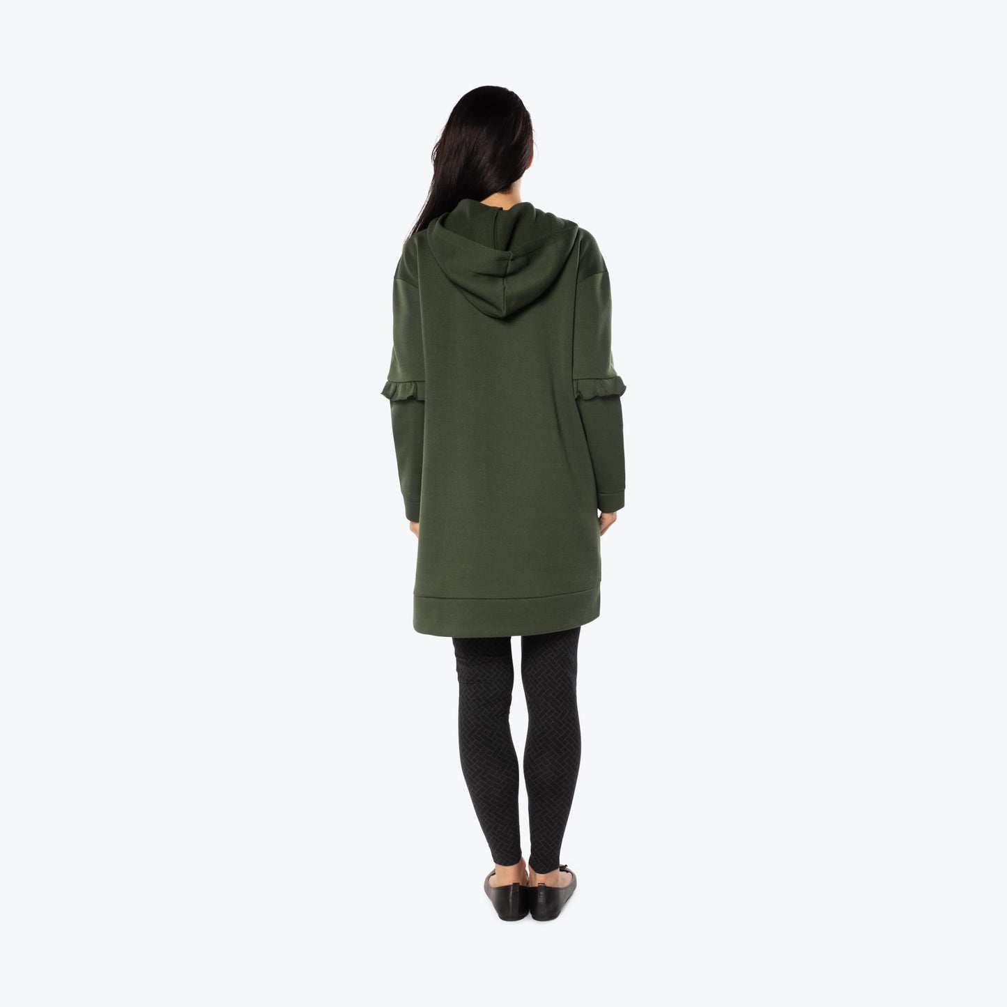 Peekaboo Sweater Fleece Tunic Hoodie