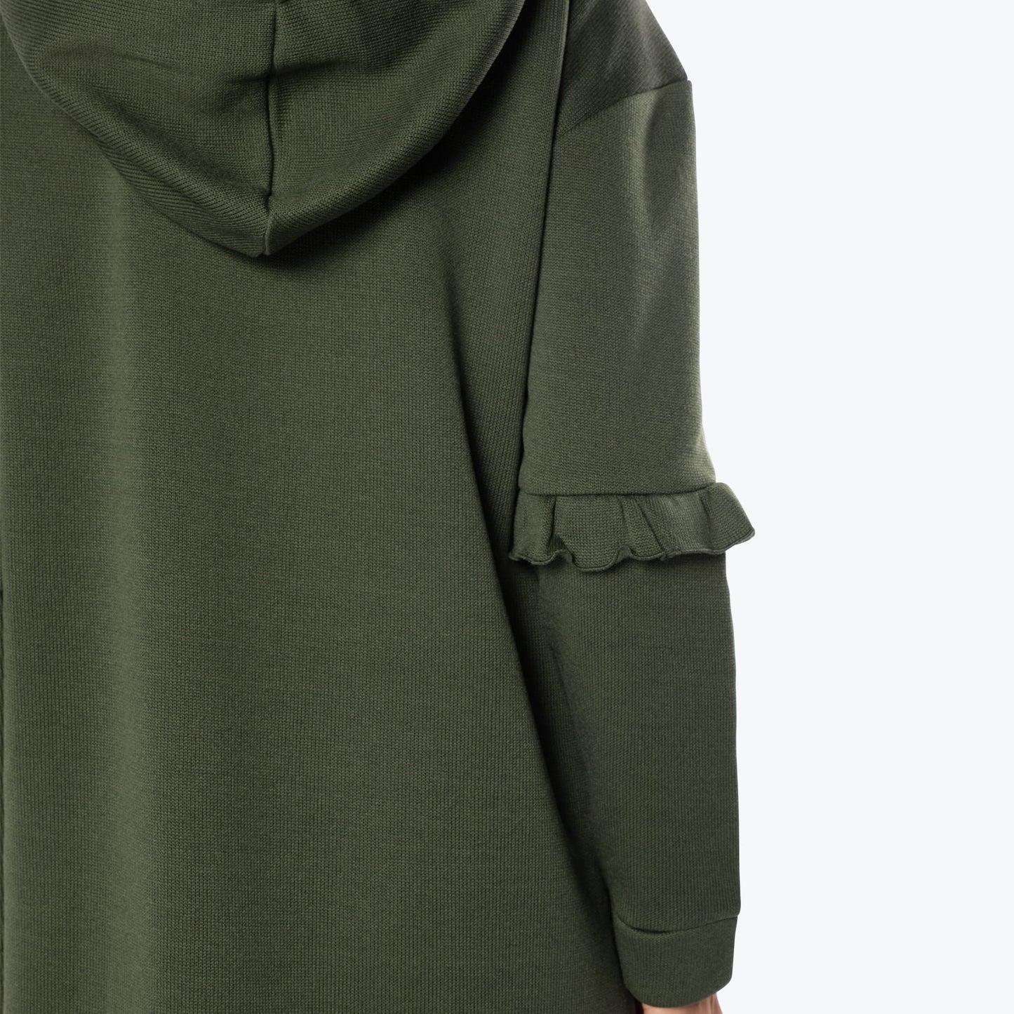 Peekaboo Sweater Fleece Tunic Hoodie