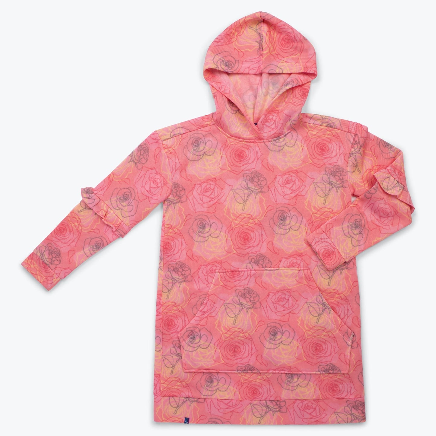 Peekaboo Sweater Fleece Tunic Hoodie