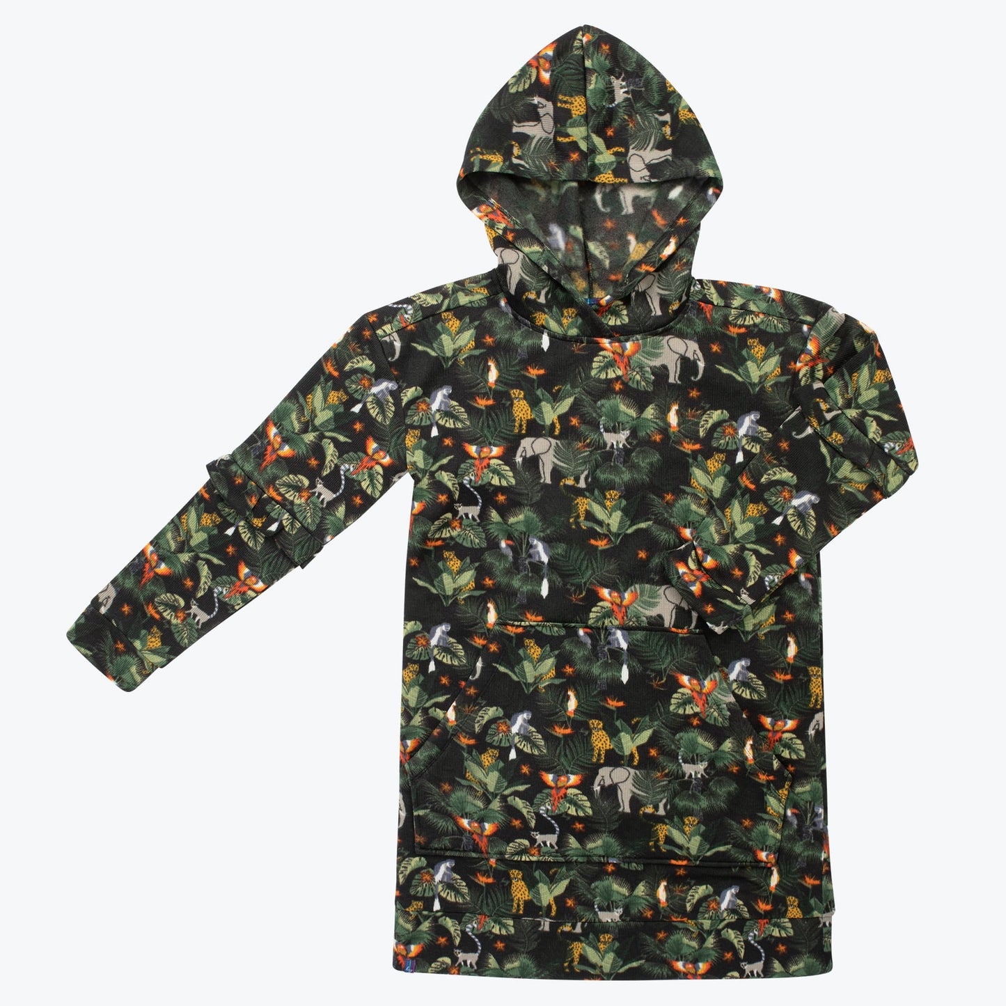 Peekaboo Sweater Fleece Tunic Hoodie