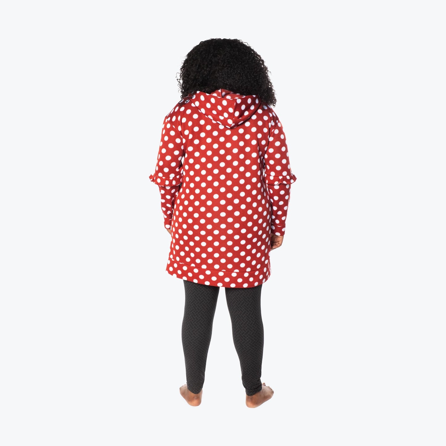 Peekaboo Sweater Fleece Tunic Hoodie