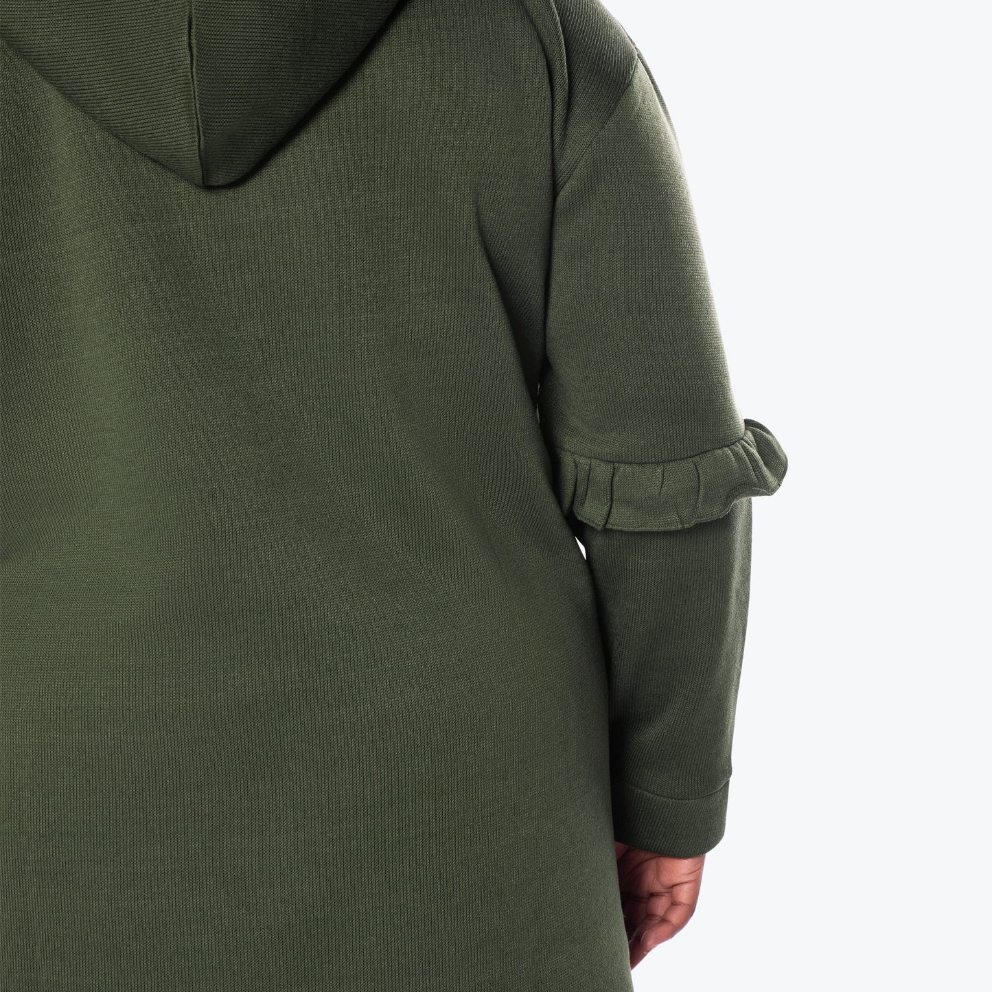 Peekaboo Sweater Fleece Tunic Hoodie