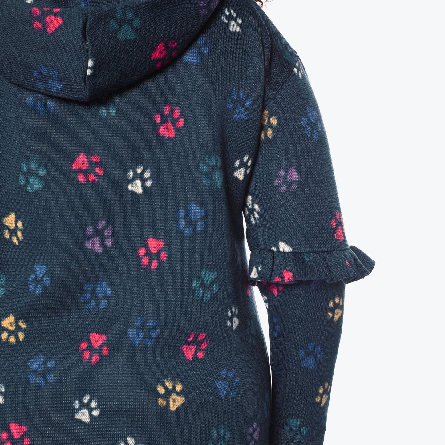 Peekaboo Sweater Fleece Tunic Hoodie