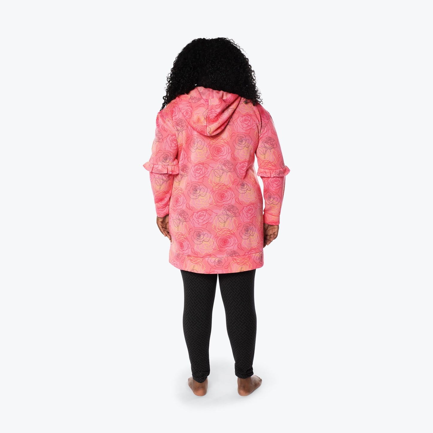 Peekaboo Sweater Fleece Tunic Hoodie