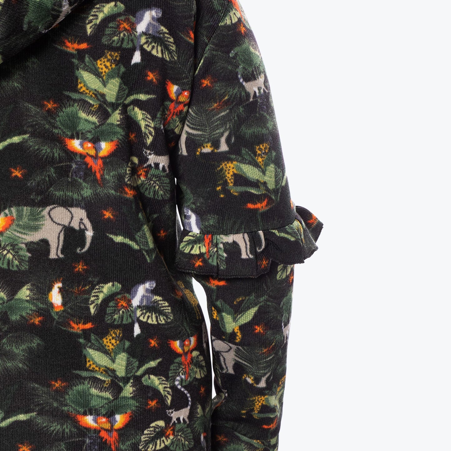Peekaboo Sweater Fleece Tunic Hoodie