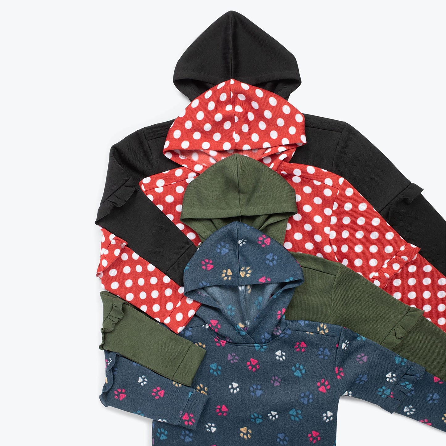 Peekaboo Sweater Fleece Tunic Hoodie