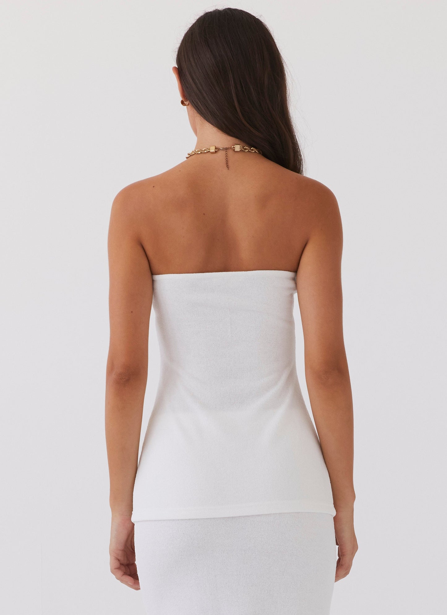 Delicate Lady Knit Top - White