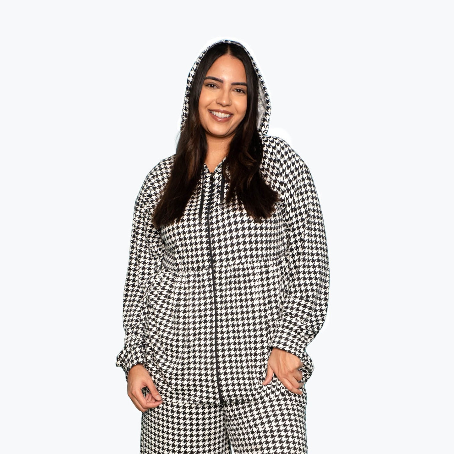 Shimmy Brushed Jersey Zip Up