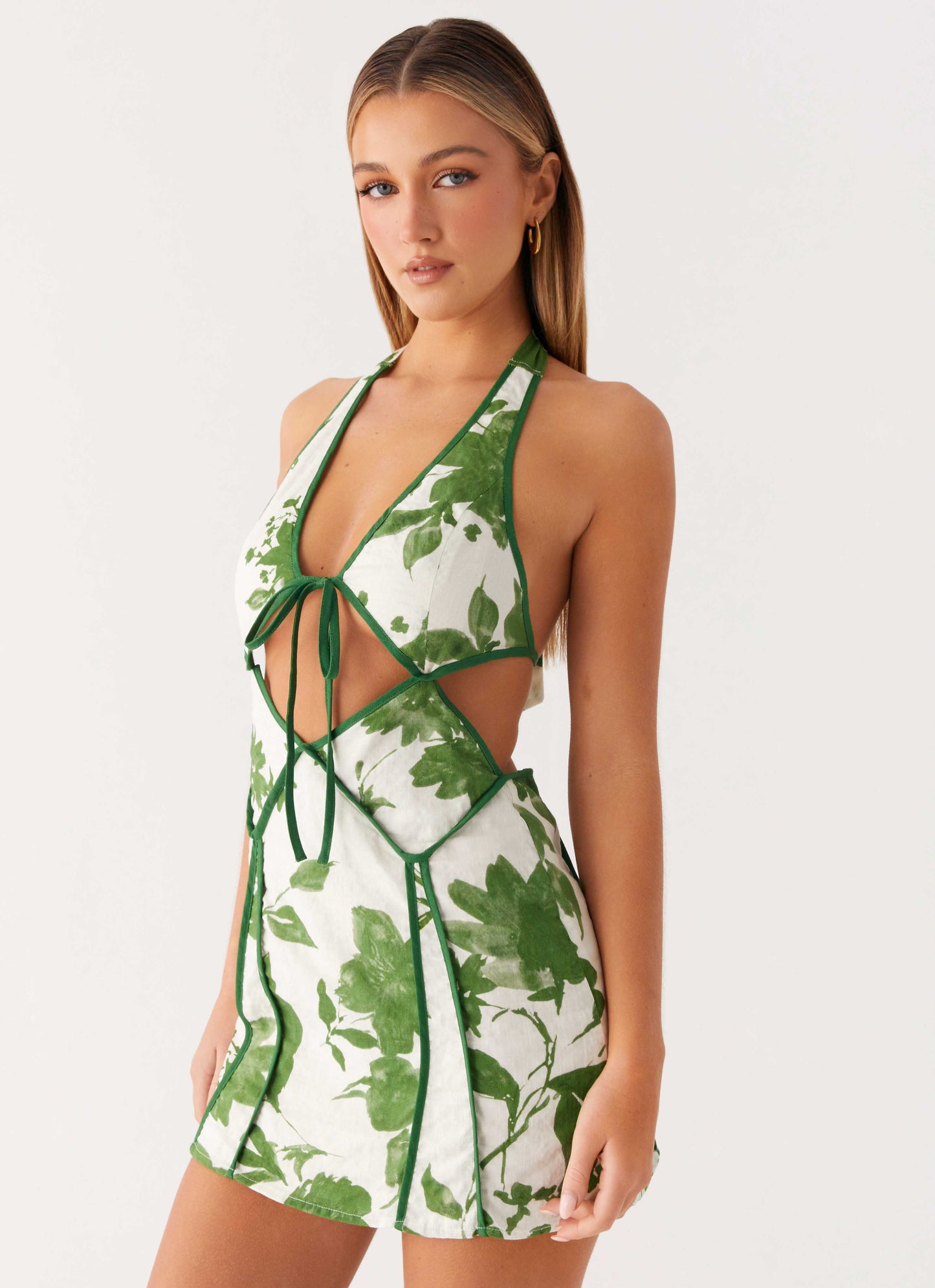Sonnet Mini Dress - Verdant Bloom